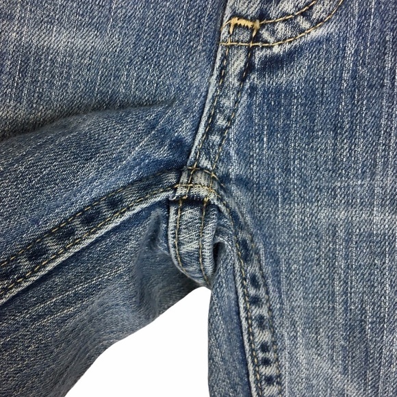 AMERICAN EAGLE OUTFITTERS Jeans Bootcut Stretch Denim Distressed Size 0 Regular - Picture 9 of 11